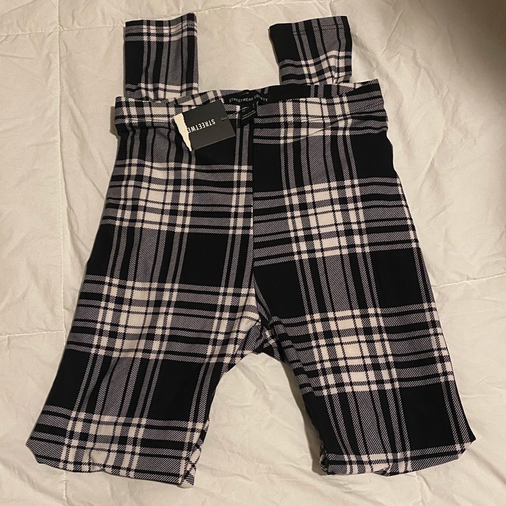 Plaid leggings